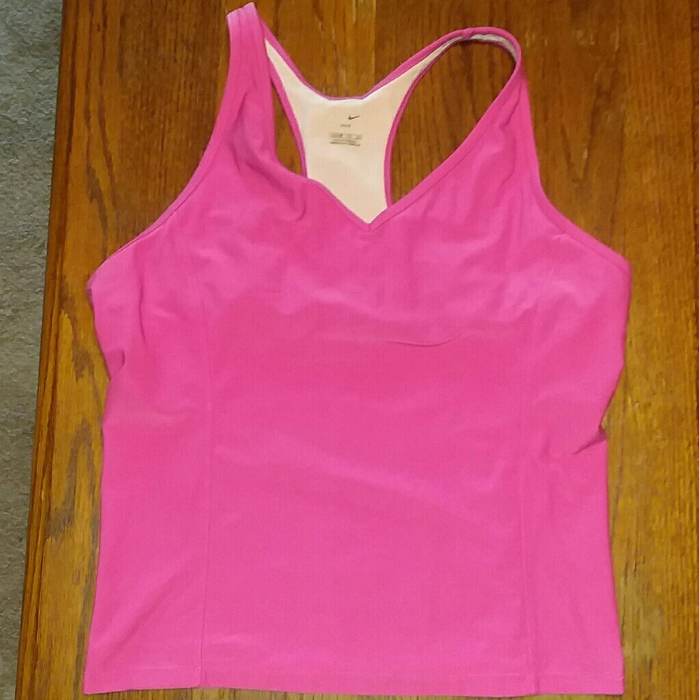 Nike 16-18 Dri-fit hot pink athletic top